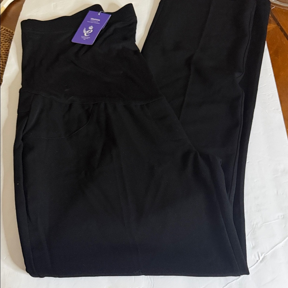 Seraphine Elegant Black baby bump Sophia trousers